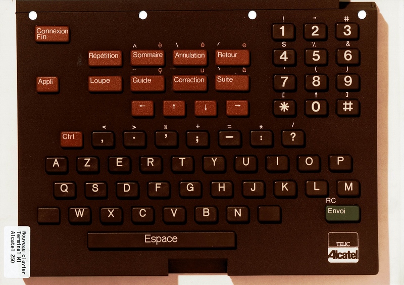 Minitel 1 ALCATEL le clavier